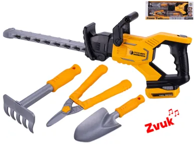 Mikro trading Nůžky na živý plot - 57 cm - se zvukem a doplňky - 3 ks