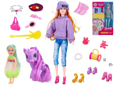 Mikro trading Panenka - 29 cm - s překvapením a doplňky