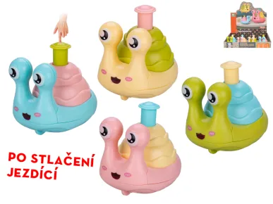 Mikro trading Hlemýžď - 7 cm - po stlačení jezdící