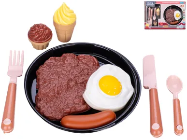 Mikro trading Sada jídelní s talířem - 9 ks