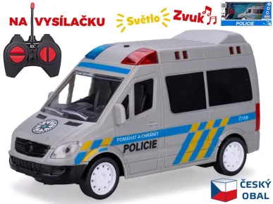 Mikro trading RC auto policie - 17 cm - plná funkce se světlem a zvukem - CZ