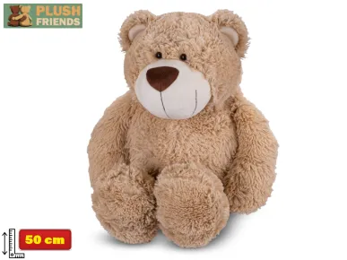 Mikro trading Plush Friends - Medvěd plyšový - 50 cm - béžová