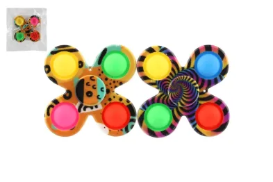 Teddies Spinner bubble pops - 8 cm - mix barev