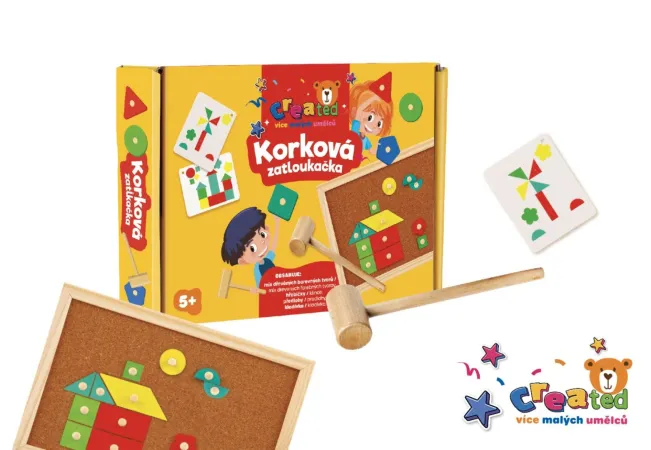 Created Korková zatloukačka s doplňky