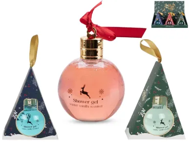 Mikro trading Vánoční dárková sada se sprchovým gelem - 100 ml