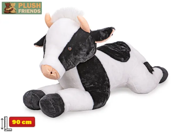 Mikro trading Plush Friends - Kráva plyšová - 90 cm - ležící