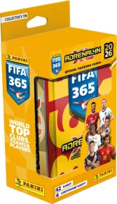 Panini FIFA 365 2025 / 2026 - ADRENALYN - plechová krabička (hranatá)