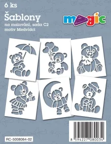 PRIMO MAGIC Papírové šablony - sada C2 - MEDVÍDCI