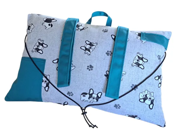 LKV Lomnice Čtecí polštář - Pejsek - tyrkysová