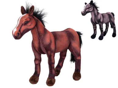 Mikro trading Kůň plyšový - 27 cm - stojící