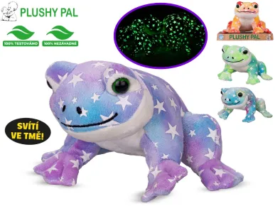 Mikro trading Plushy Pal - Žába plyšová - 12 cm - svítící ve tmě