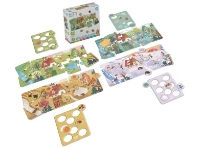 Efko KukiKuk - Véééliké puzzle loto Roční období