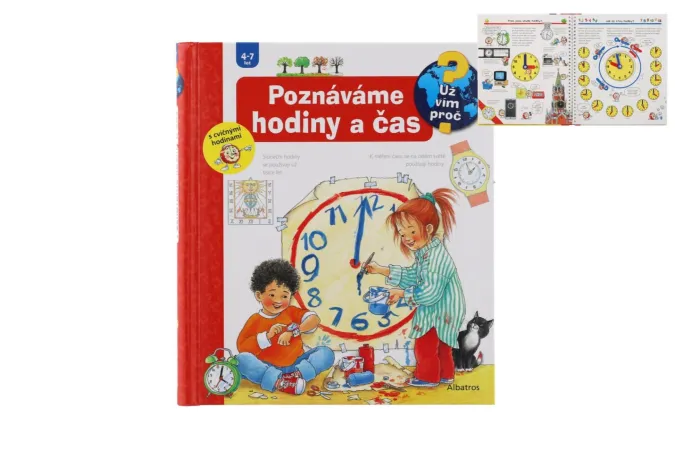 Albatros Knížka - Poznáváme hodiny a čas - 24 x 28 cm