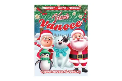 FONI Book Omalovánky - Veselé Vánoce - se samolepkami