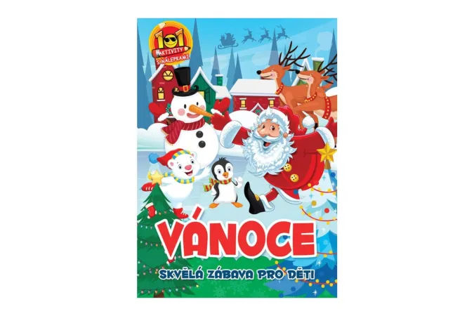 FONI Book Pracovní sešit - 101 aktivit s nálepkami Vánoce - CZ verze