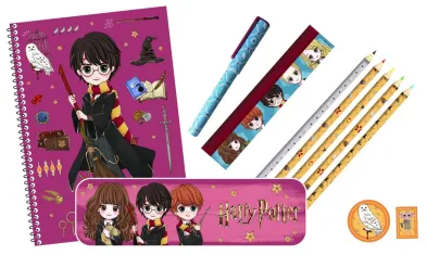 Jiri Models Harry Potter - Set do školy - Kreativní sada v plastovém pouzdru