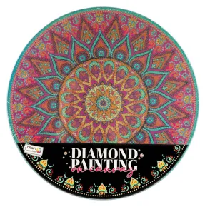 SMT Creatoys Diamantové malování MANDALA - Květina zelená - průměr 30 cm