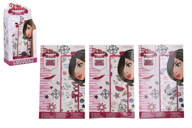 Wiky Tetování pro dívky - mix druhů