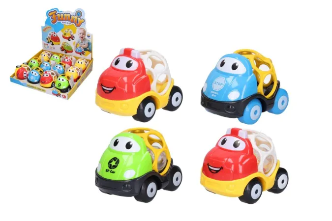 Wiky Autíčko s chrastítkem - 9,5 cm