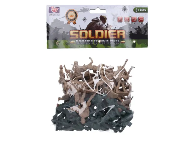 Mikro trading Sada vojáci- 2 vojska - 48 ks v sáčku