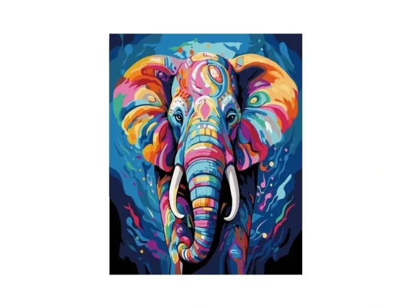 SMT Creatoys Malování na plátno - 40 x 50 cm - SLON