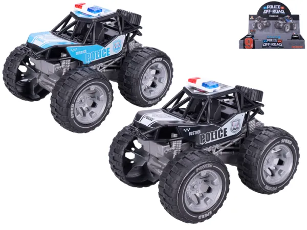 Mikro trading Auto policie velká kola - 13 cm - na setrvačník