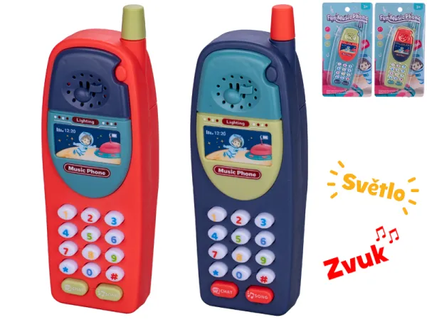 Mikro trading Telefon - 15 cm - se světlem a zvukem
