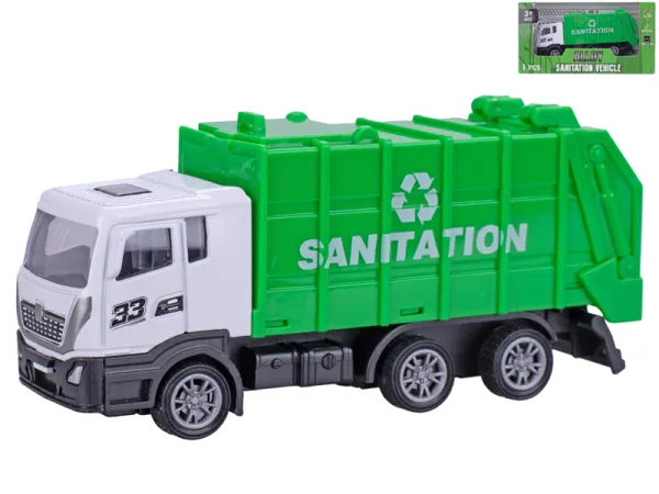 Mikro trading Vozidlo popelářské - 12 cm - zpětný chod