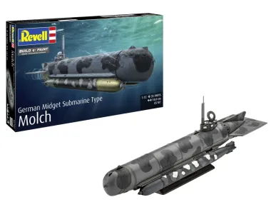 Revell Plastikový model ponorky German Midget Submarine Type Molch