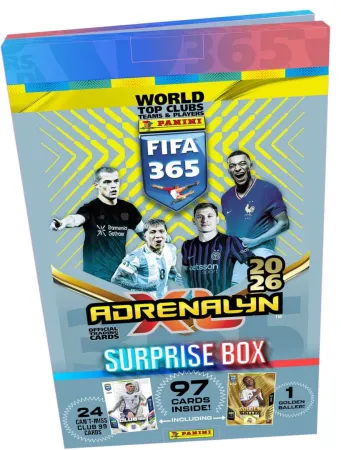 Panini FIFA 365 2025 / 2026 - ADRENALYN karty - adventní kalendář