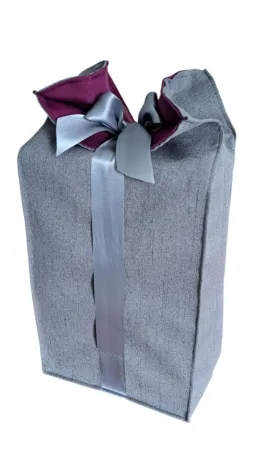 LKV Lomnice Dárkový textilní pytlík velký - fialová