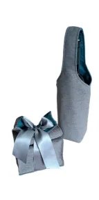 LKV Lomnice Dárková sada - Taška na lahev a malý textilní pytlík - tyrkysová