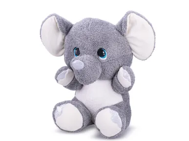 Mikro trading Slon plyšový - 24 cm - sedící