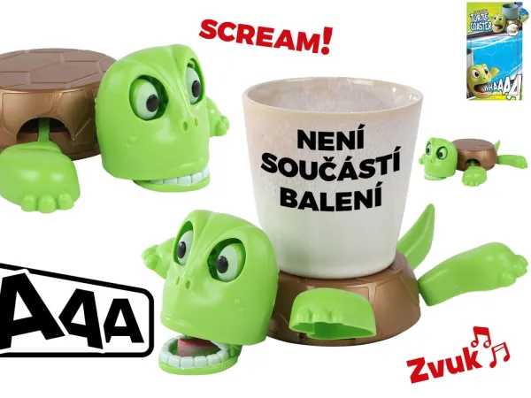 Mikro trading Želva - Podtácek na baterie se zvukem - 18 cm
