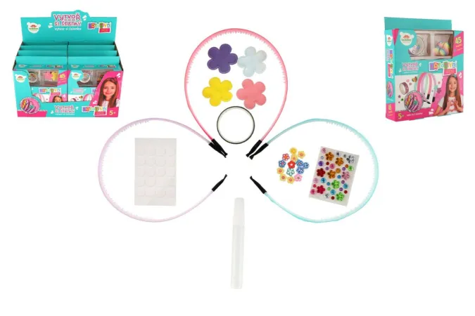 Teddies Kreativní sada - Vytvoř si čelenku - 2 druhy