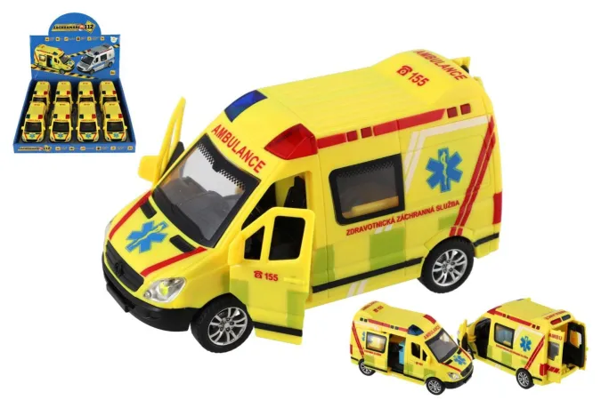 Teddies Auto záchranáři - AMBULANCE - 14,5 cm