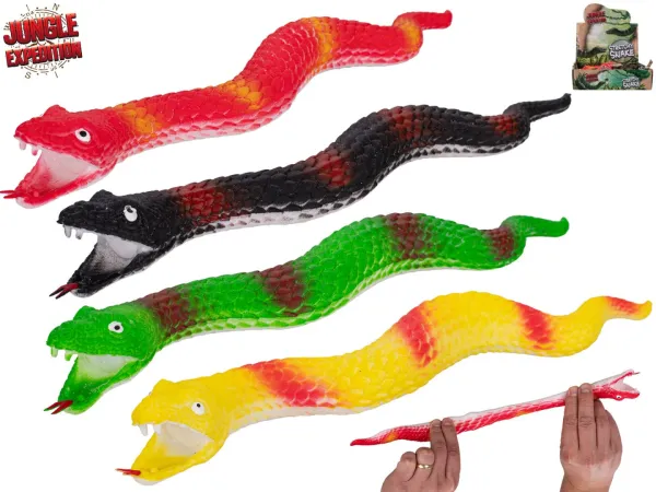 Mikro trading Jungle Expedition - Had strečový - 30 cm - 4 barvy