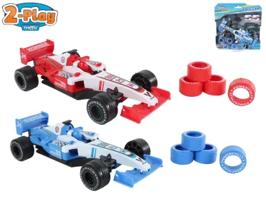 Mikro trading 2-Play Traffic - Formule na zpětný chod s náhradními pneumatikami - 17 cm