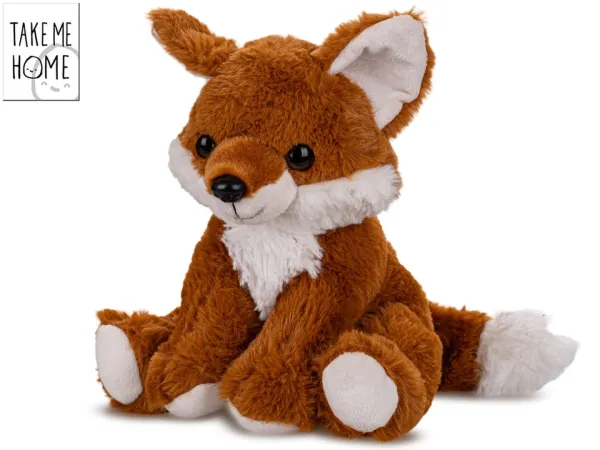Mikro trading Take Me Home - Liška plyšová - 28 cm - sedící
