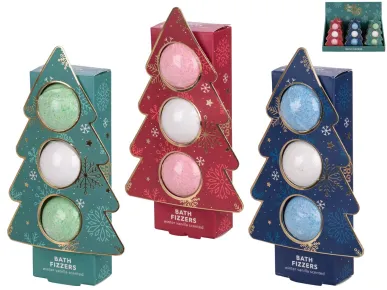 Mikro trading Vánoční dárková sada - Vodní bomby do koupele 3x 20g - 3 barvy