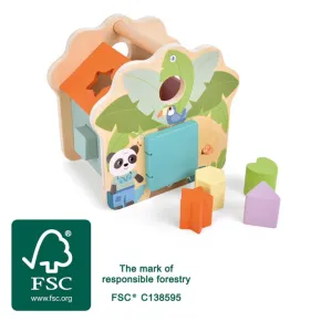 Small Foot Dřevěná vkládačka - Přátelé z džungle