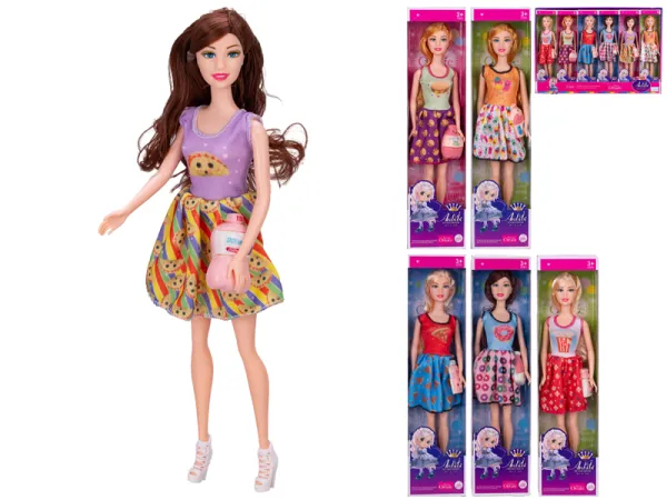 Mikro trading Panenka s lahví - 29 cm - 6 druhů