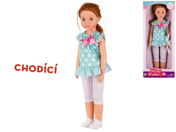 Mikro trading Panenka chodící - 70 cm - zrzka