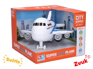 Mikro trading Letadlo dopravní - 22 cm - na setrvačník