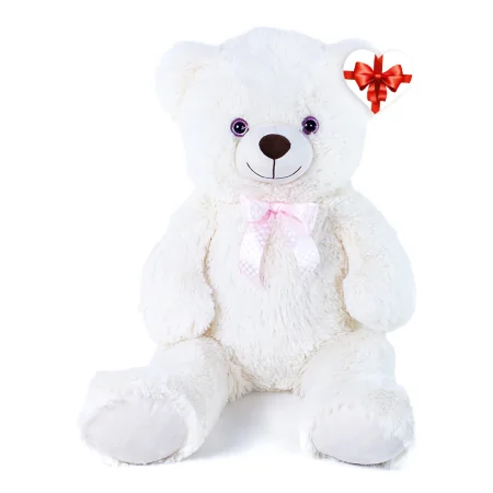Rappa Plyšový medvěd Lily - 78 cm - krémově bílá s visačkou