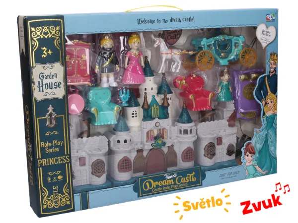 Mikro trading Hrad s doplňky  - 35 cm - se světlem a zvukem