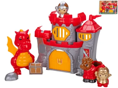 Mikro trading Drakův hrad - 21 x 18 cm - s doplňky