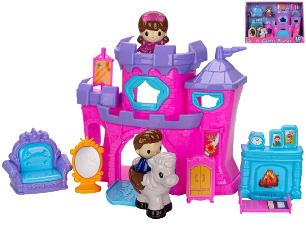 Mikro trading Princeznin hrad - 21 x 18 cm - s doplňky