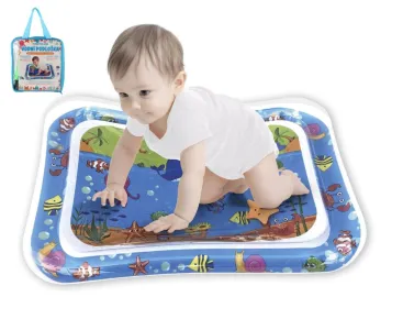 Teddies Vodní podložka nafukovací - Mořská zvířátka - 65 x 48 cm - s pumpičkou