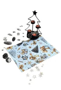 LKV Lomnice Textilní prostírání Vánoce - 1 ks - bílá